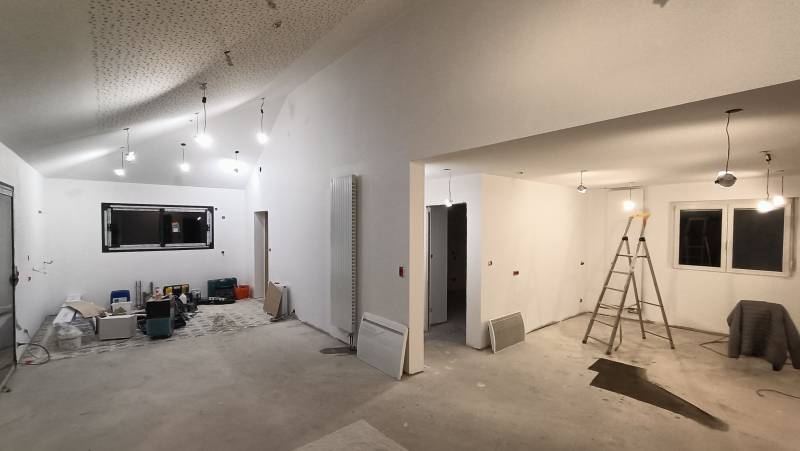 Pavillon Malzéville : Restructuration en 6 mois de 130m² avec réfection charpente et rénovation intérieure