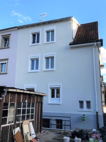 Réfection de façade d’un pavillon alsacien avec transformation de la façade proche de Nancy